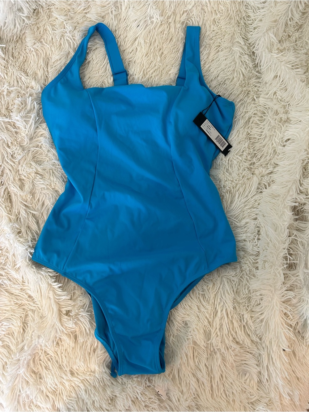 Ta3 Squarey Vibrant Blue Square-Neck One-Piece Swimsuit - Picture 2 of 4